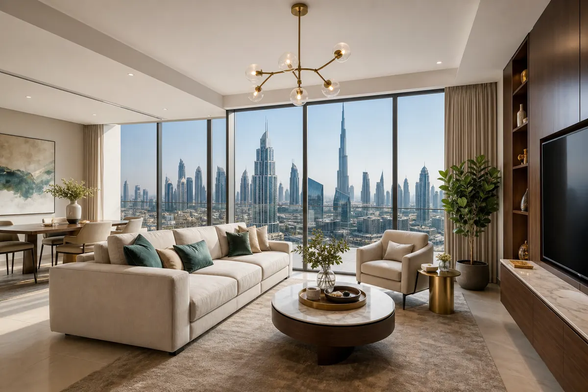 Illustrative Dubai interior representing Homecation's future stay collection